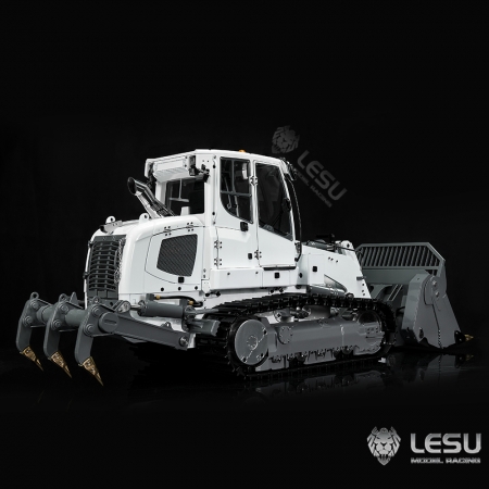 RC Lesu Racing 1:14 Laderaupe mit Reißzahn und Paladin PL18 weiß